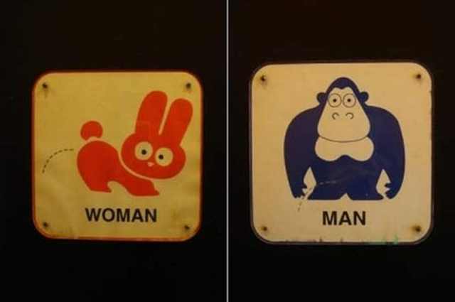 Divertidas Placas de Banheiro