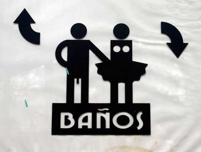 Divertidas Placas de Banheiro