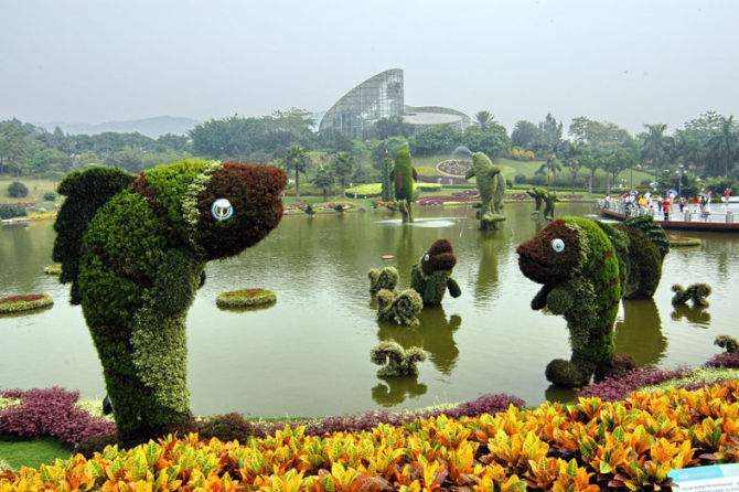 Os Maravilhosos Jardins de Topiários Chineses