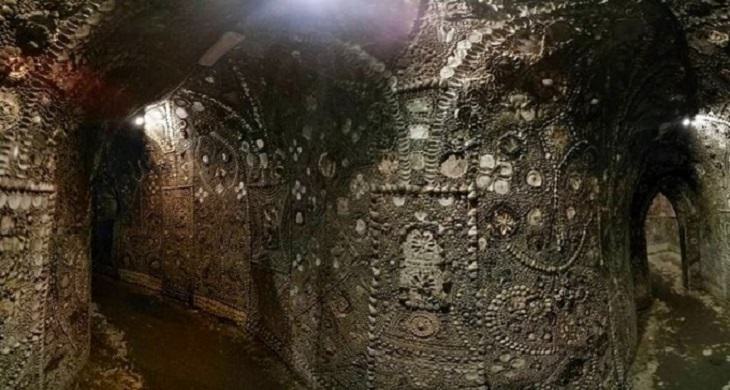 A misteriosa gruta de conchas de Margate
