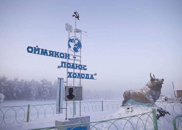 frio, aldeia, Sibéria