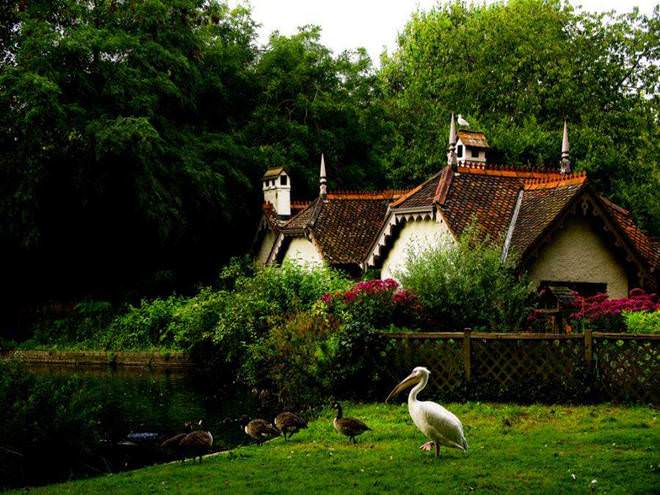 França, medieval, arquitetura, vilarejos