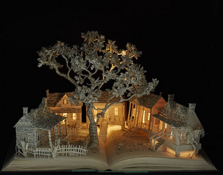Arte em 3D livro da artista Su Blackwell