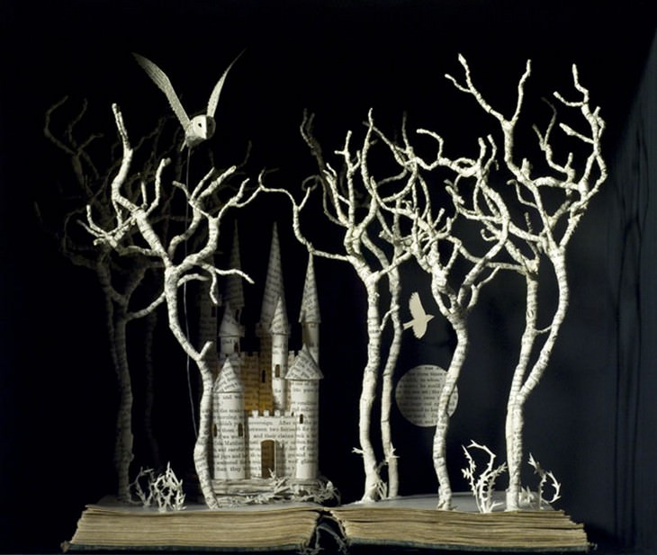 Arte em 3D livro da artista Su Blackwell