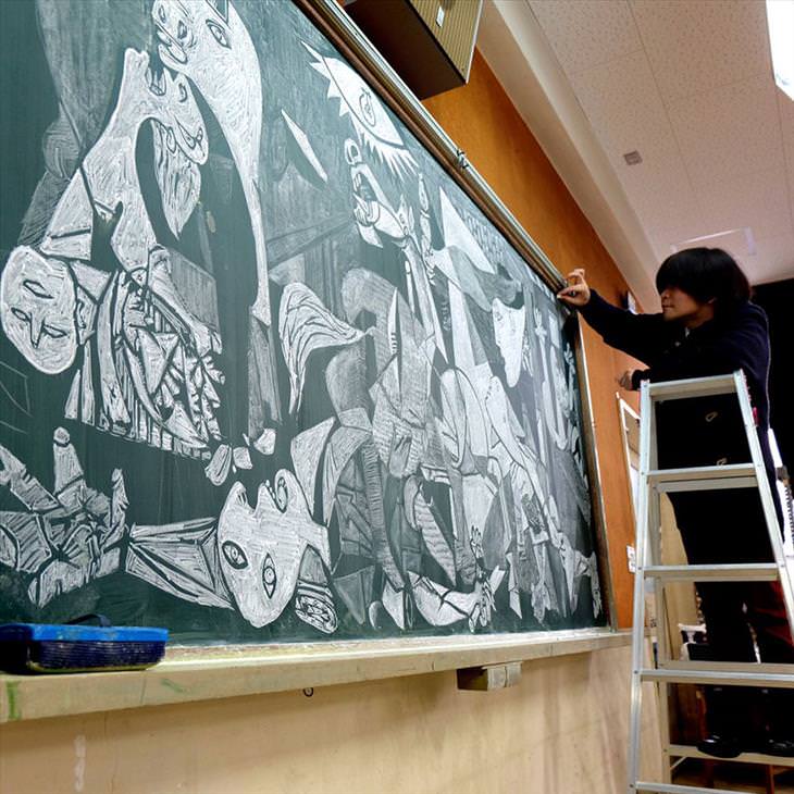 A arte de Hirotaka Hamasaki que desenha em quadros