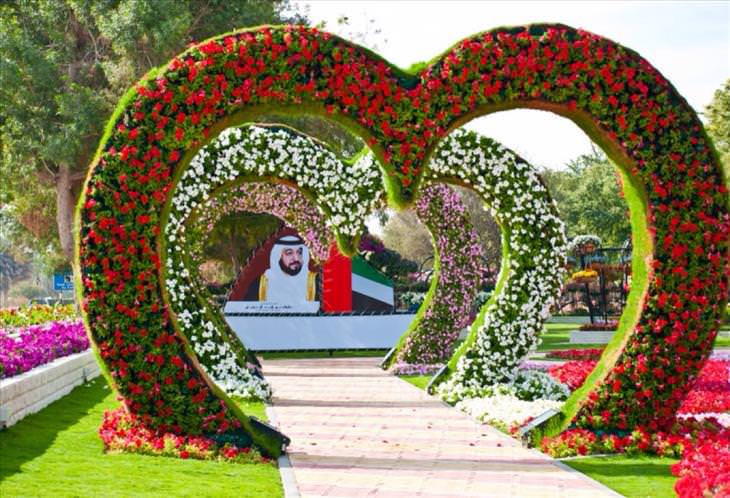O jardim que mais parece um paraíso Al Ain nos Emirados Árabes