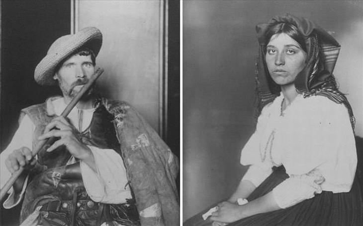 Raros retratos do início do século 20 da chegada de pessoas a ilha Ellis
