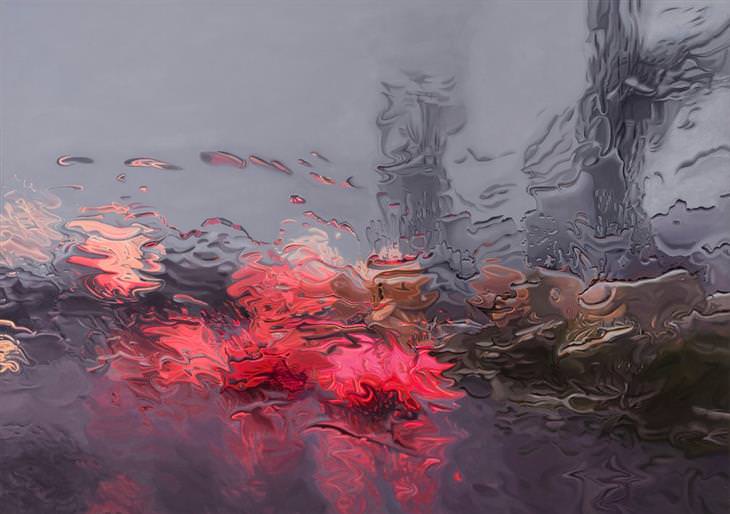 pinturas ultrarrealistas de chuva