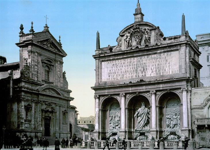 cartões-postais antigos roma itália