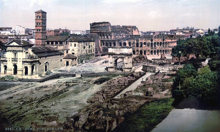 cartões-postais antigos roma itália