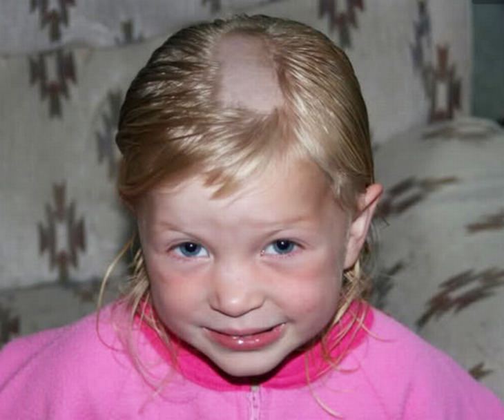 16 crianças que fizeram desastres no cabelo