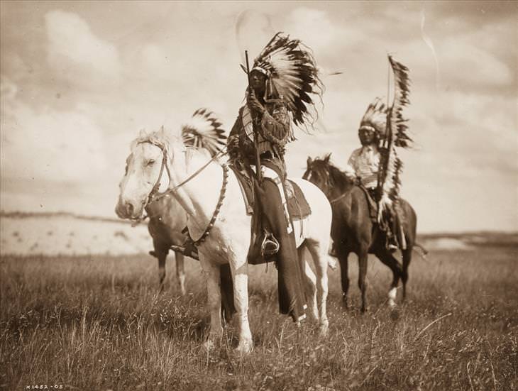 Retratos do início do século XX de nativos americanos