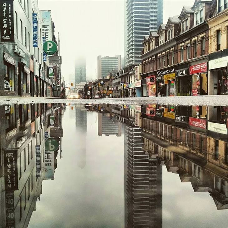 fotos lindas de reflexos em cidades