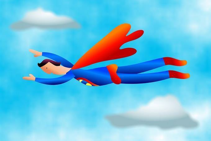 Super-homem voando