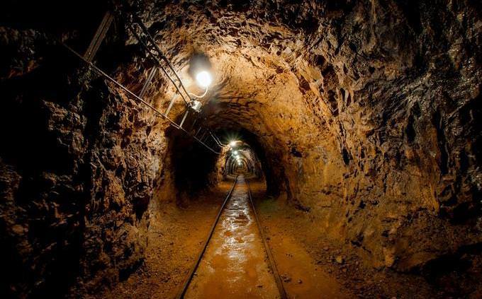 dark mining tunnel
