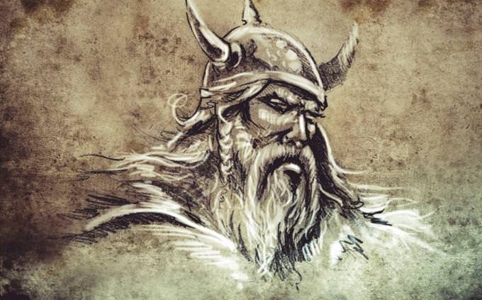 antigo desenho viking