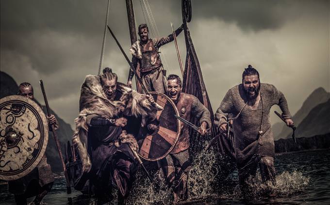 vikings lutando