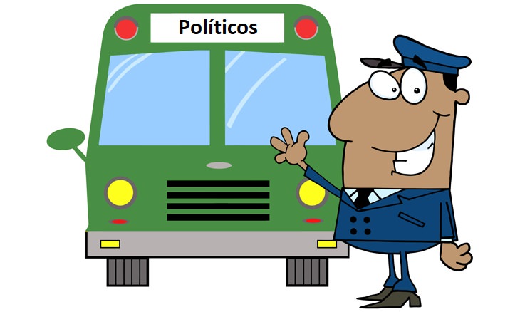 ônibus de políticos