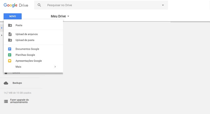 Como usar o Google Drive