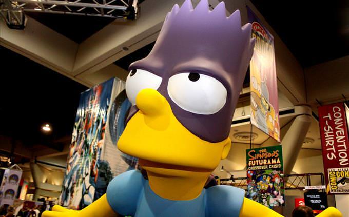 estátua do Bart Simpson