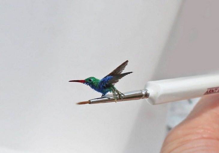 pássaros em miniatura de katie doka 