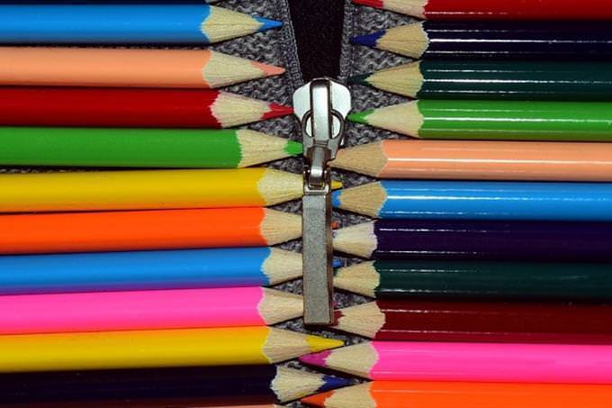 lápis coloridos