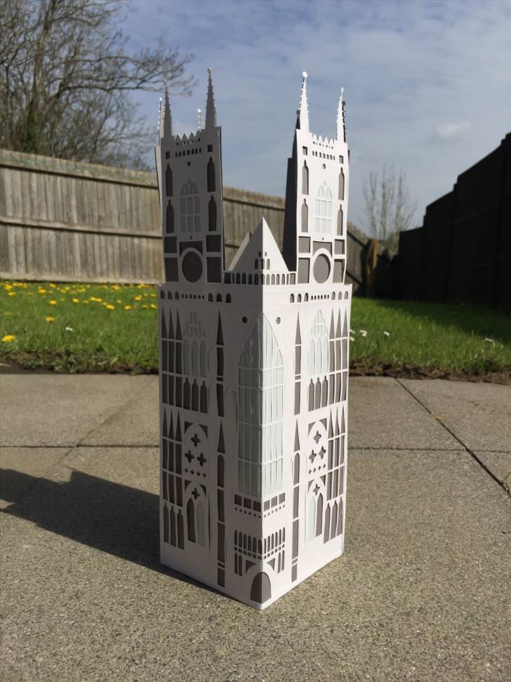 esculturas de papel de Londres