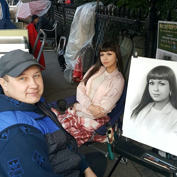 Retratos-artista de rua