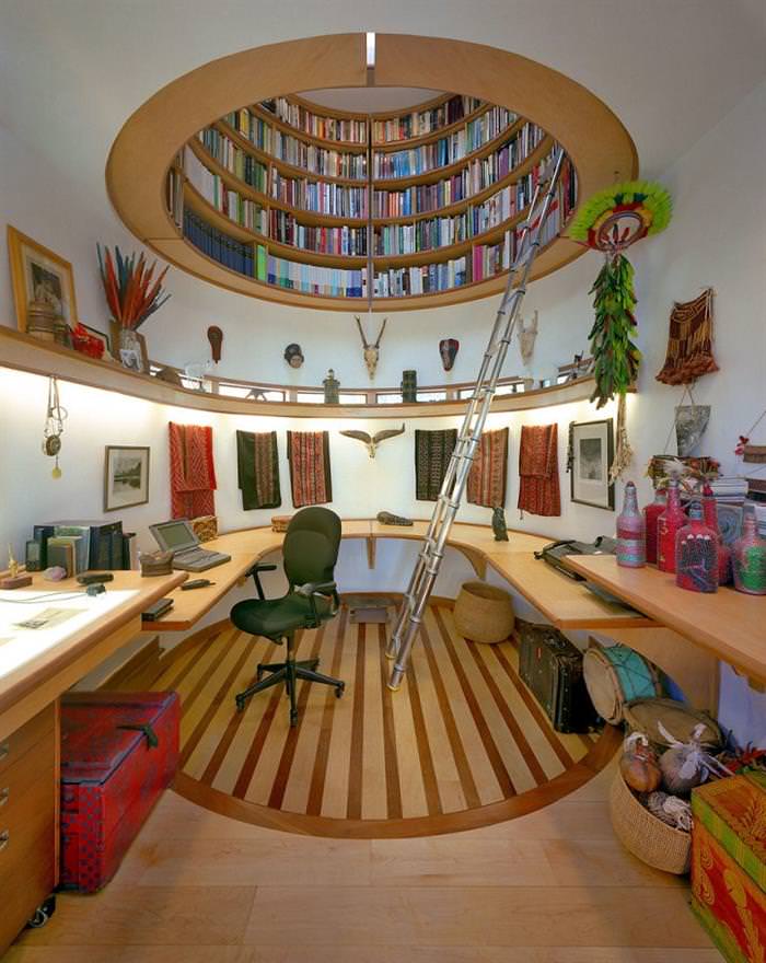 Surreal interiors-biblioteca