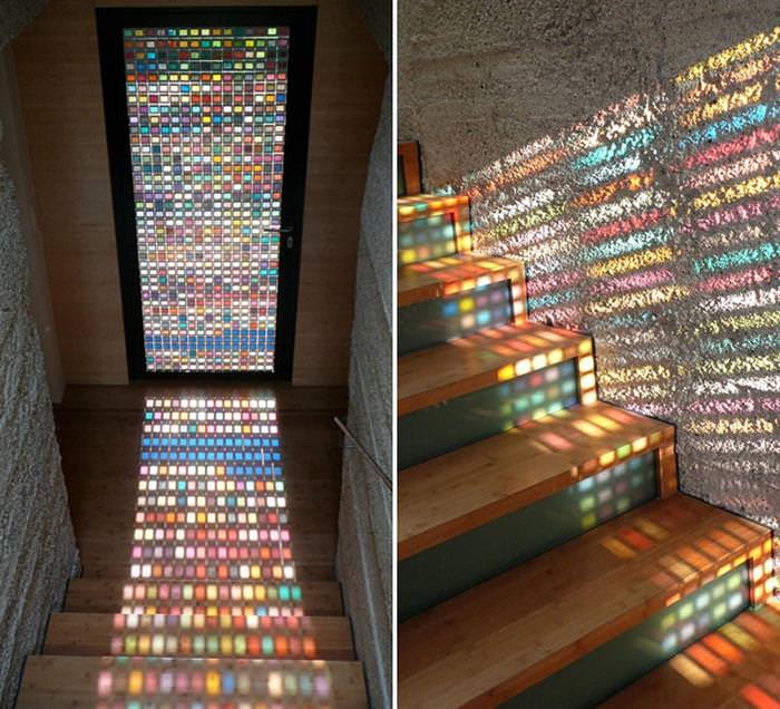 Surreal interiors - porta de mosaico