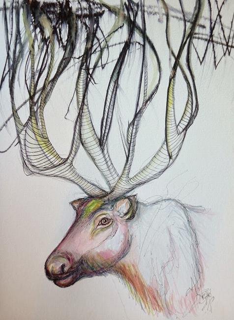 The Reindeer Painting