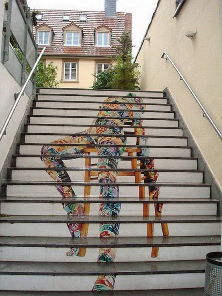 arte na escada