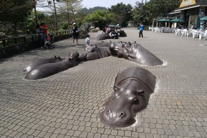 Esculturas Fascinantes - hipopótamos