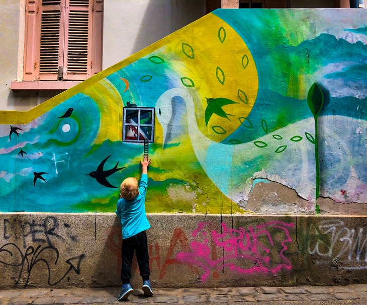 Arte de rua  Valparaiso, Chile 