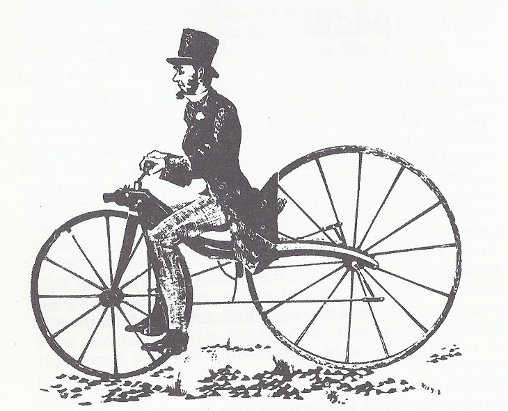 Invenções Vitorianas  bicicletas movidas por pedais