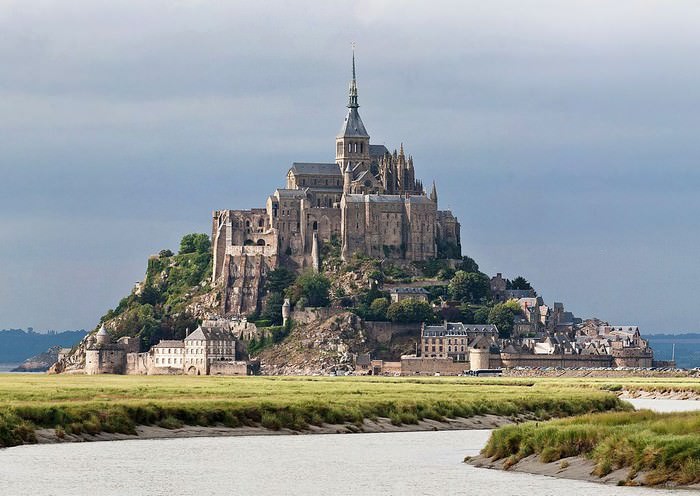 Castillos Medievales Mont Saint Michel, Francia