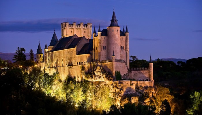 Castillos Medievales Alcázar de Segovia, España