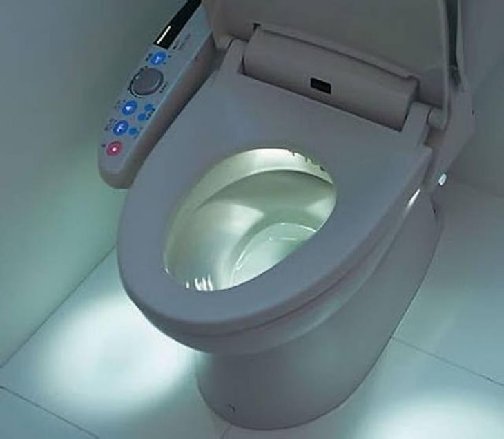 Imagens da modernidade no Japão vasos sanitários