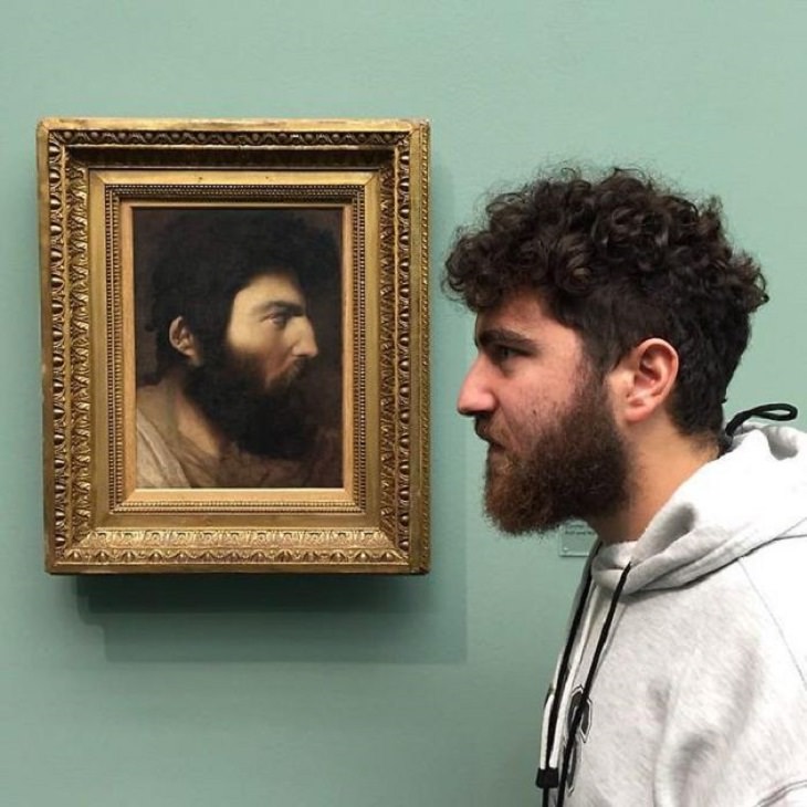 O doppelganger ou sósia de pessoas no museu