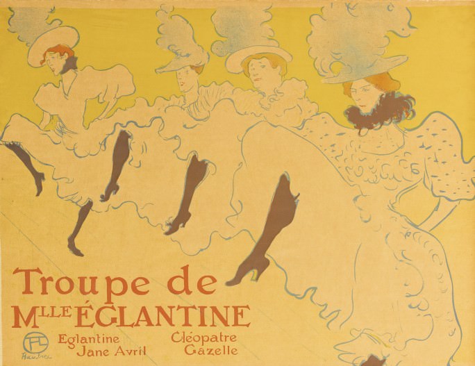 Troupe de Mlle Elegantine, pôster, 1896