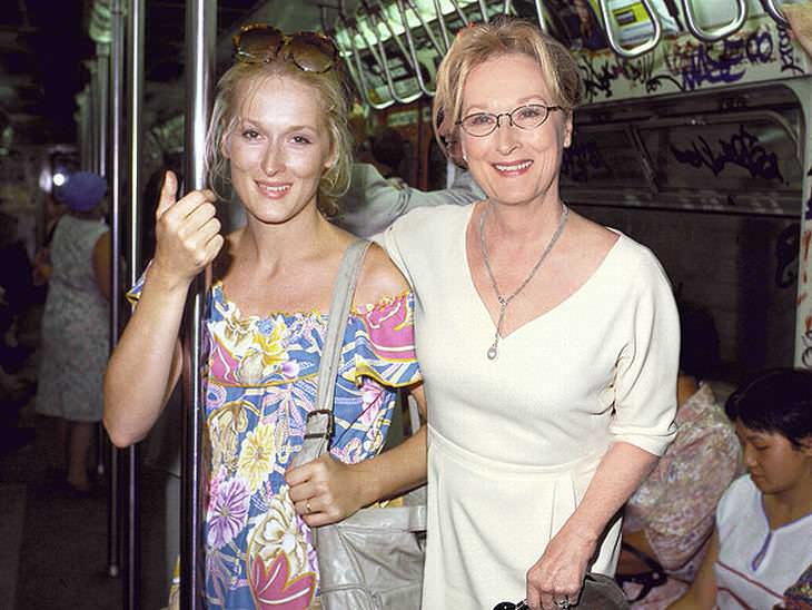 Famosos em versão juvenil  Meryl Streep