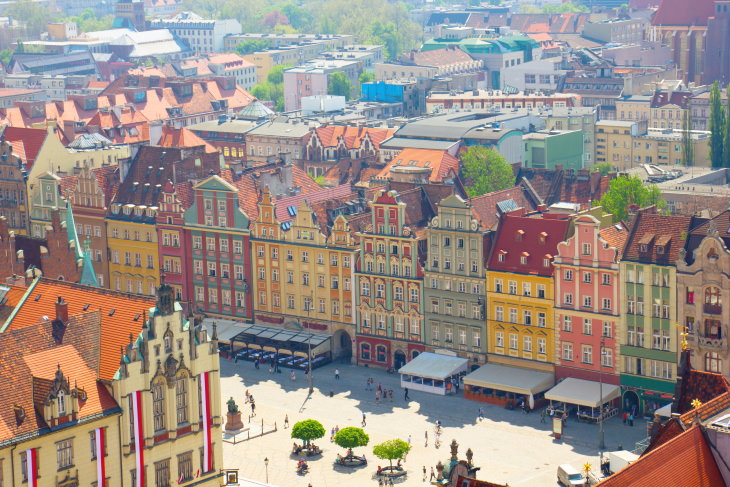 Cidades e vilas coloridas ao redor do mundo Wrocław, Polônia