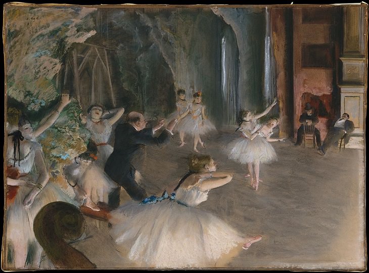 BEnsaio no palco, 1878–1879 , Degas