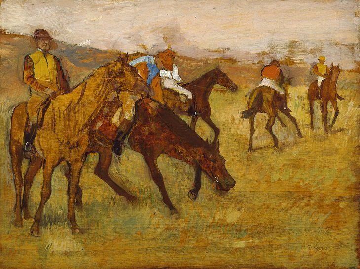 Antes da corrida, 1882–84, Degas
