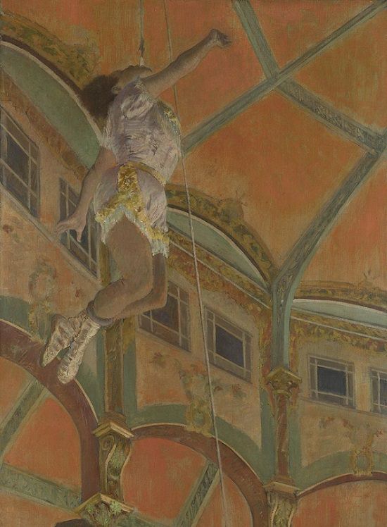 Senhorita La La no Circo Fernando, 1879 , Degas
