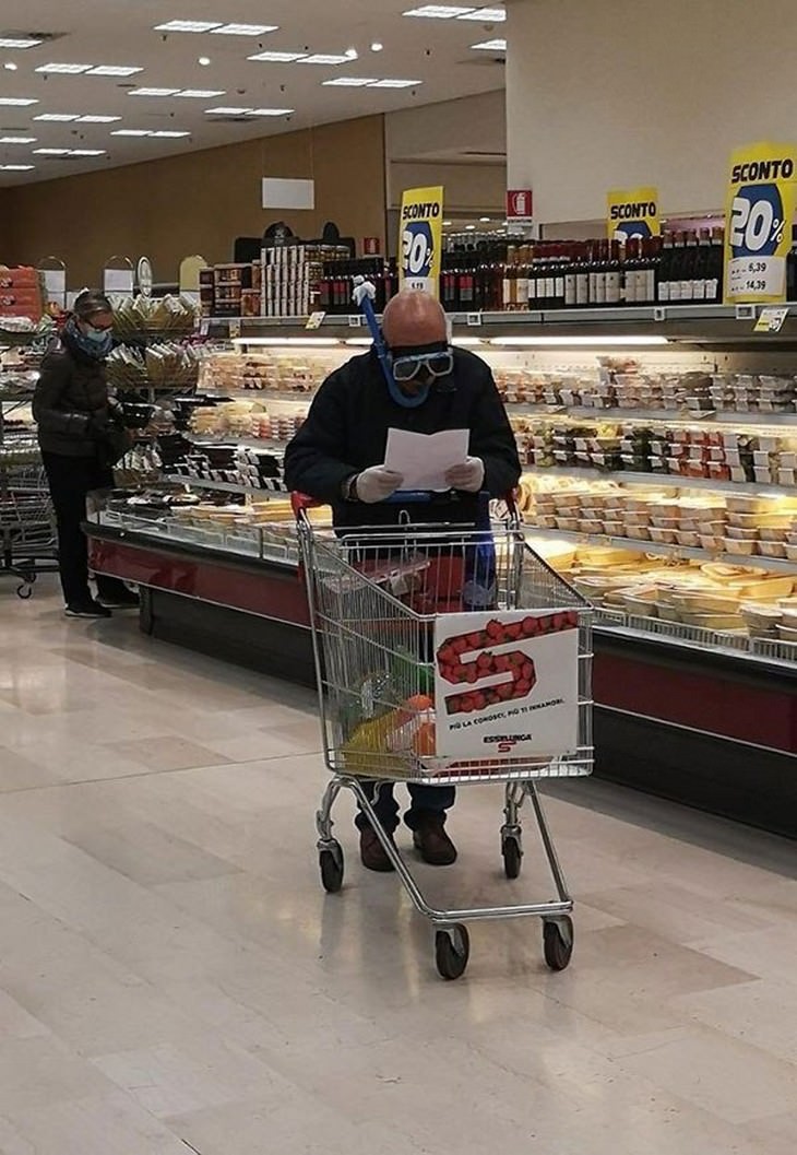 No supermercado em tempos de Covid-19