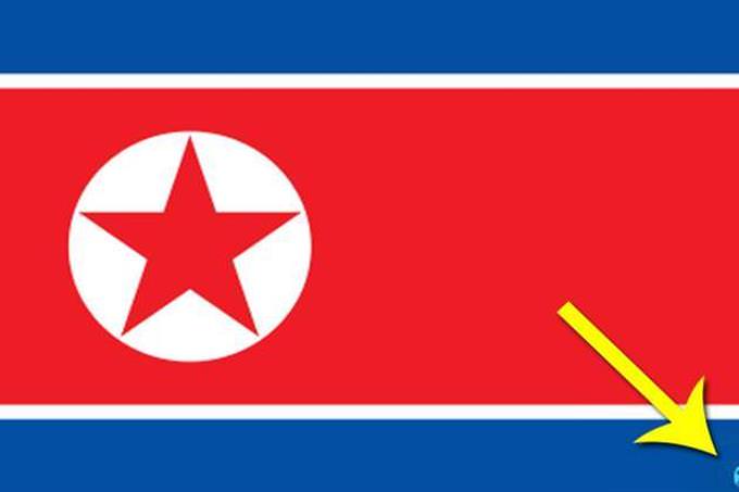 Trivia: bandeira norte-coreana com foto de Kim Il-sung