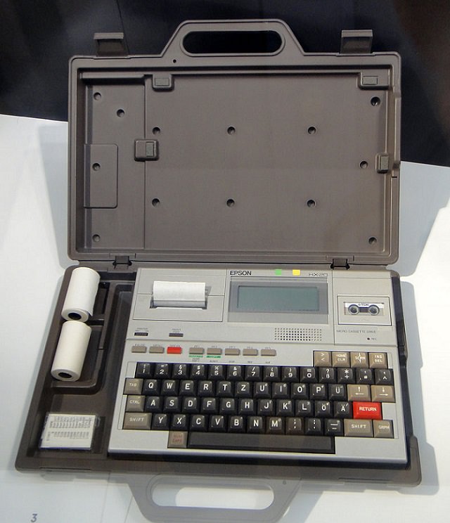 História dos primeiros laptops Epson HX-20