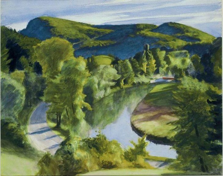 Primeiro braço do White River, Vermont, 1938 Edward Hopper 