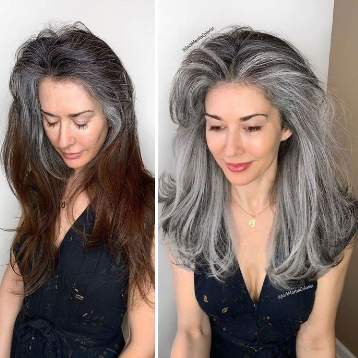 Transformações de cabelos grisalhos  por Jack Martin